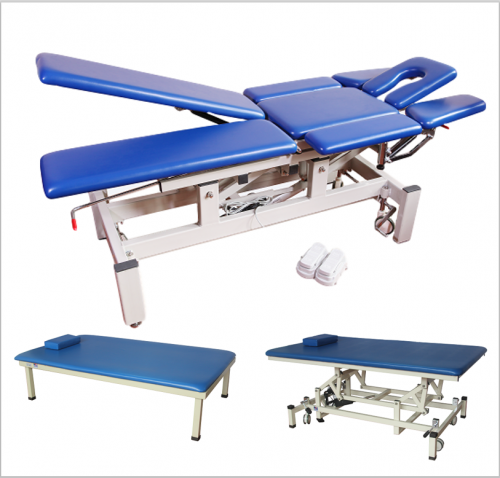Multi position massage treatment bed