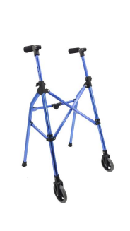 矢車菊藍(lán)色陽極帶輪四邊收合助行器   型號(hào)：YM-C33