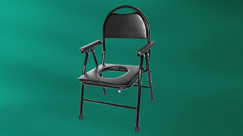 Black potty chair-
