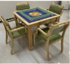 Chess and card table set